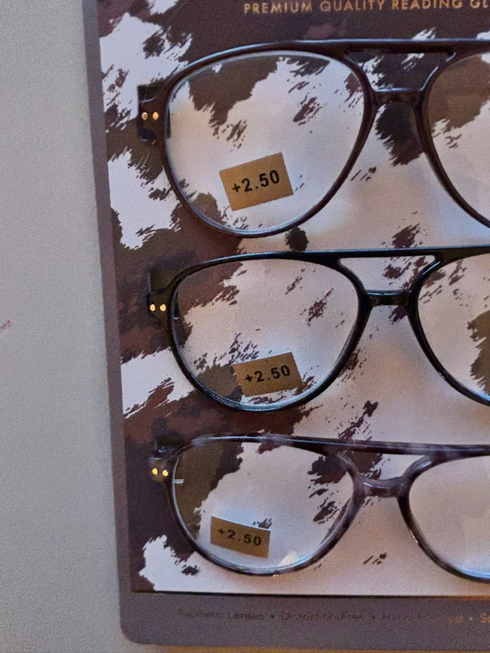 Nicole Miller Aviator  Reading Glasses 3 pack  +2.50